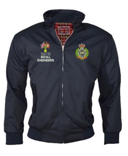 Veterans Badge Proud Serve Harrington Embroidered Jackets
